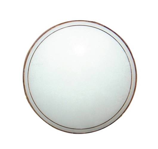 Klosz biały szklany okrągły do plafonu 31,6 cm Candellux 63-12305